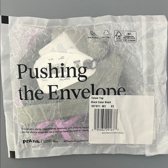 072 PrAna Tulum Top in Black Color Block and Ramba Bottom Black Size XS - Picture 4 of 9